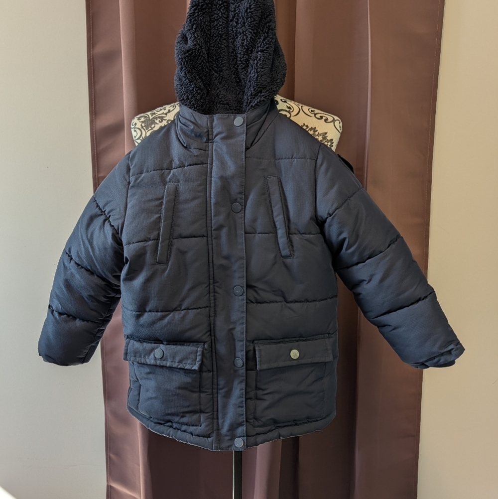 🖤 George Dark Blue Kids Puffer Coat